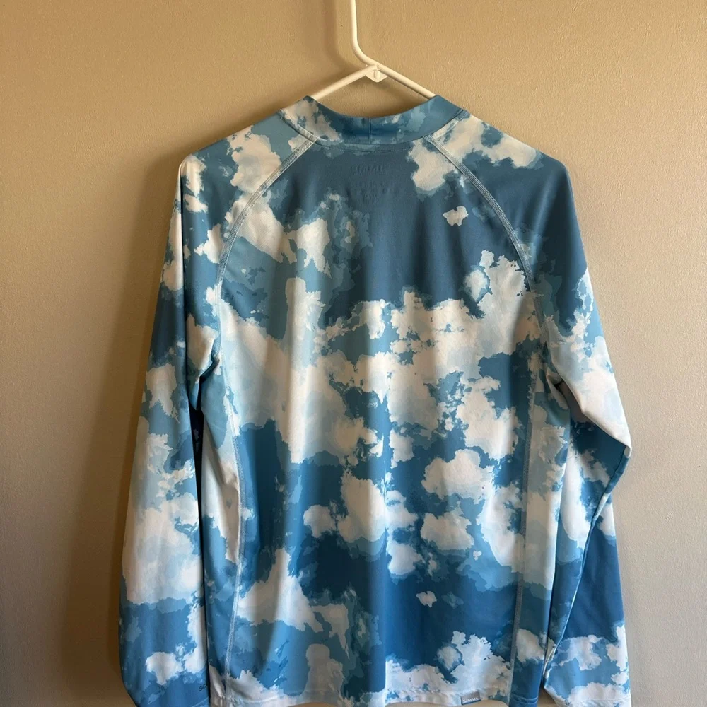 Simms Cloud Pattern Men's Rash Guard - Picture 3 of 5